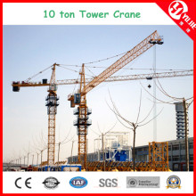 Qtz125 (6015) Carga máxima de 10 toneladas de grúa torre estacionaria en venta